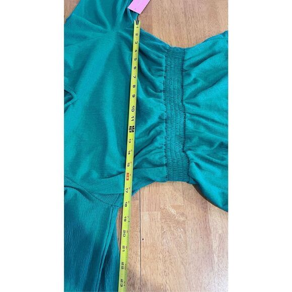 RILEY & RAE GREEN GAUZE BLOUSE WOMENS SIZE S P-1-276 - Picture 11 of 12